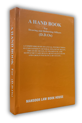 A Hand Book For Drawing and Disbursing Officers (D.D.Os)