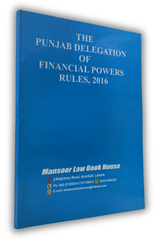 The Punjab Delegation of Financial Powers Rules 2016