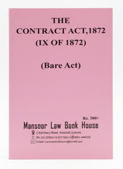 The Contract Act, 1872 (IX of 1872) — Bare Act